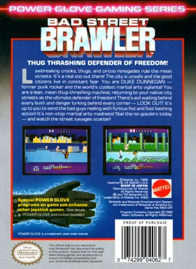 Bad Street Brawler (USA) box cover back